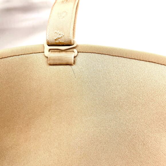 Affinitas Intimates Womens 34DD Push‎ Up Bra Molded Convertible Beige Underwire - Picture 5 of 10